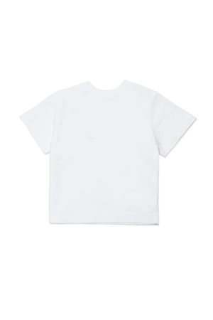 T-shirt con logo e ricamo floreale MARNI KIDS | M01624M00SG0M100